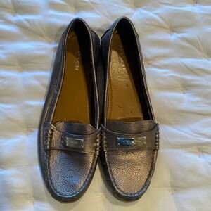 Coach Metallic Mocassins